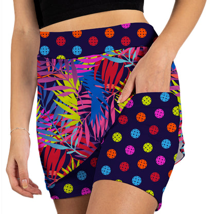 Women's Skort Tropical Print No